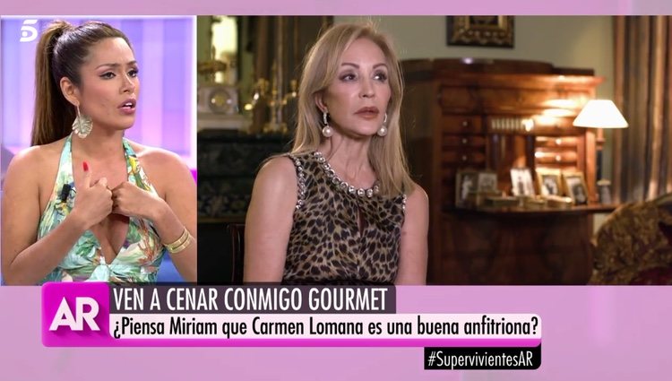 Miriam Saavedra hablando de Carmen Lomana / Telecinco.es