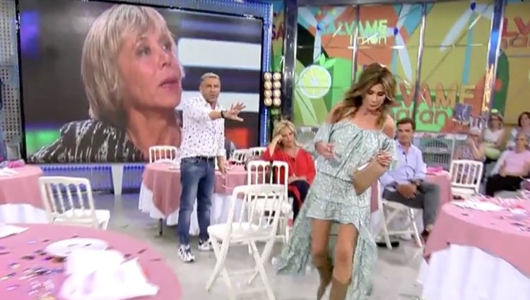 Gema López se marcha del plató de 'Sálvame' / Foto: Telecinco.es