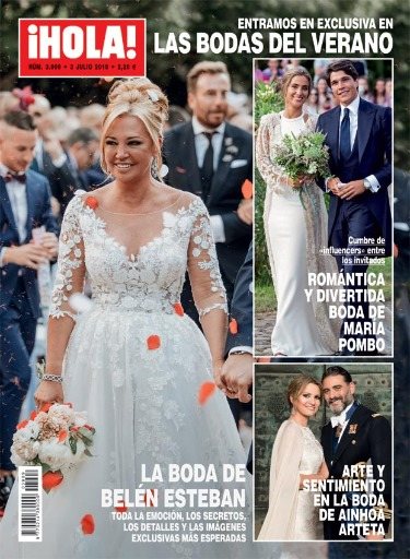 La portada de Hola con Belén Esteban en su boda