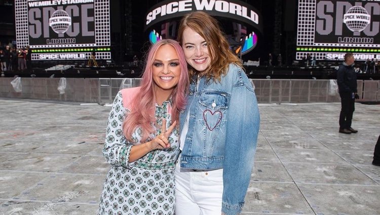 Emma Stone y Emma Bunton en el concierto de las Spice Girls/ Foto:Instagram