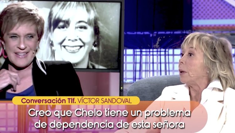 Víctor Sandoval en llamada de teléfono con 'Sálvame' arremetiendo contra Marta Roca Foto: Telecinco