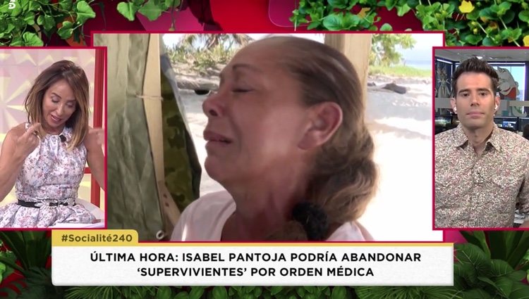 María Patiño habla en 'Socialité' sobre el estado de salud de Isabel Pantoja en 'Supervivientes 2019' Foto: Telecinco