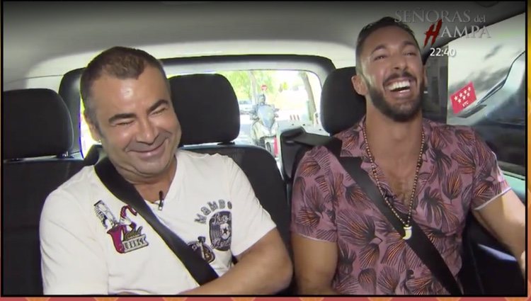 Jorge Javier y Jesús Rodríguez en el coche rumbo a Telecinco / Foto: Telecinco.es