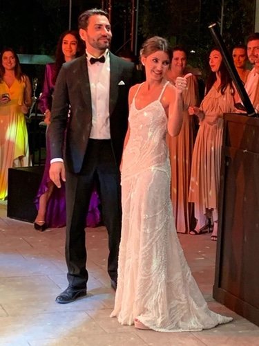 El segundo vestido que lució Alexandra Pereira / Foto: Instagram