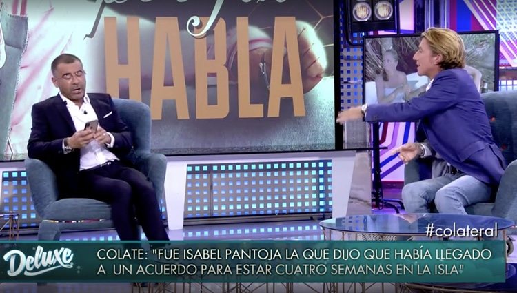 Colate junto a Jorge Javier Vázquez en 'Sábado Deluxe' / Foto: Telecinco.es