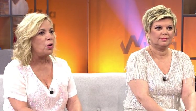 Terelu Campos y Carmen Borrego en 'Viva la Vida'/Foto: telecinco.es