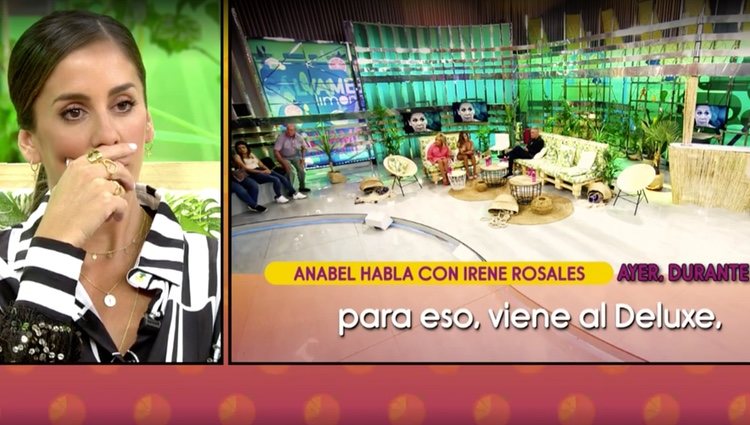 La conversación telefónica entre Anabel e Irene Rosales / Foto: Telecinco.es