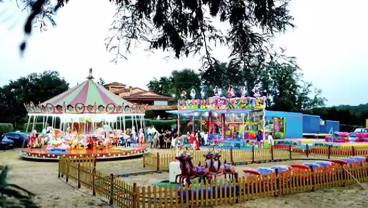 Parque de atracciones que ha montado Raquel Perera para sus niños / Foto: Instagram