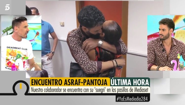 Asraf Beno hablando de su encuentro con Isabel Pantoka / Foto: Telecinco.es