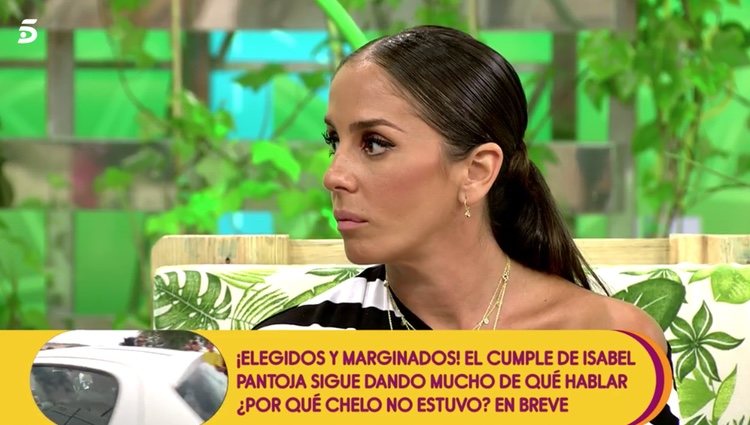 Anabel Pantoja en 'Sálvame Naranja'/Foto. telecinco.es