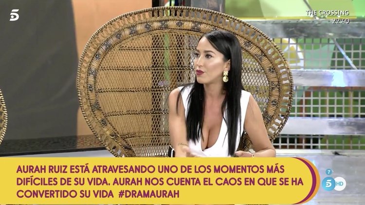 Aurah Ruiz habla e su maternidad en 'Sálvame'/ Foto: telecinco.es