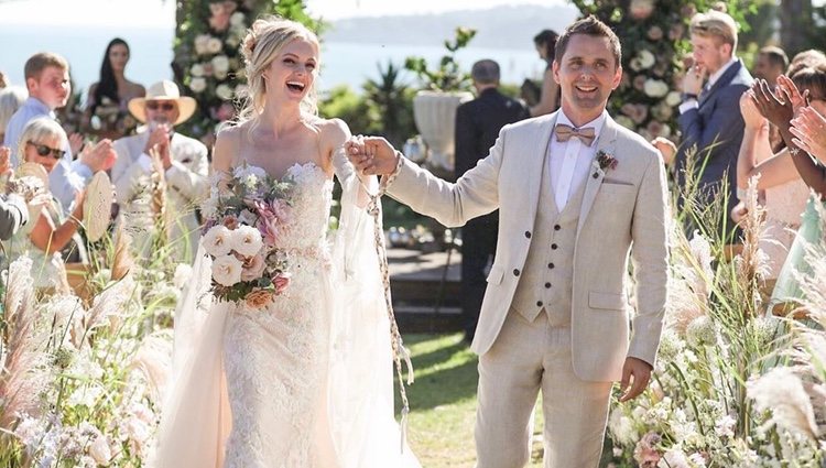 Matt Bellamy y Elle Evans recién casado Foto: Intagram @mattbellamy