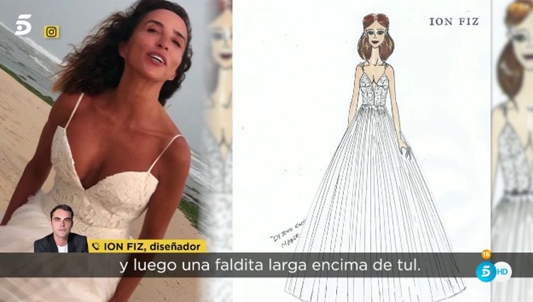 Ion Fiz hablando del vestido de novia de María Patiño / Telecinco.es