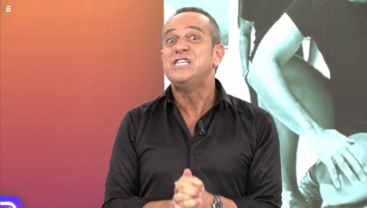 Víctor Sandoval previene a Nacho Polo en 'Sálvame' Foto: Telecinco