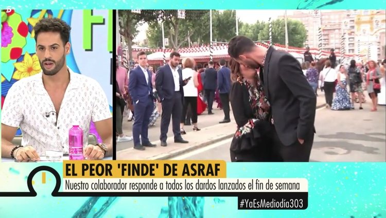 Asraf Beno se defiende de las acusaciones de Omar Montes en 'Ya es mediodía' Foto: Telecinco