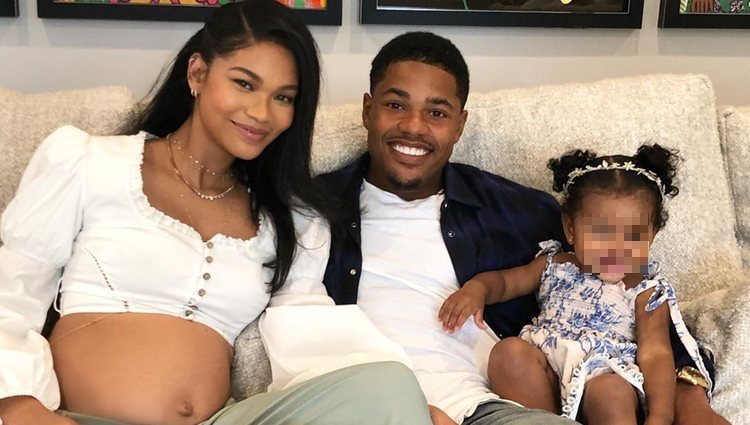 Chanel Iman junto a Sterling Shepard y Cali Clay en Instagram / Foto: Instagram