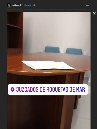 Tatiana Malyshkina en los juzgados de Roquetas de Mar | Instagram