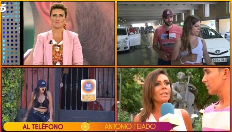 Antonio Tejado entrando en 'Sálvame' por teléfono/foto:Telecinco.es