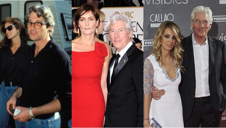 Richard Gere con Cindy Crawford, Carey Lowell y Alejandra Silva