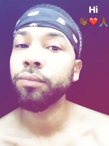 Jussie Smollett en la publicación en el 'stories' publicado / Foto: Instagram