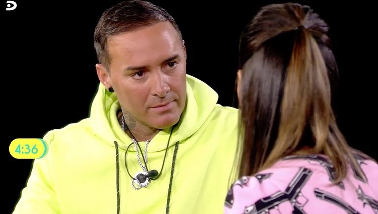 Dinio, muy atento a las palabras de Nagore | Foto: telecinco.es