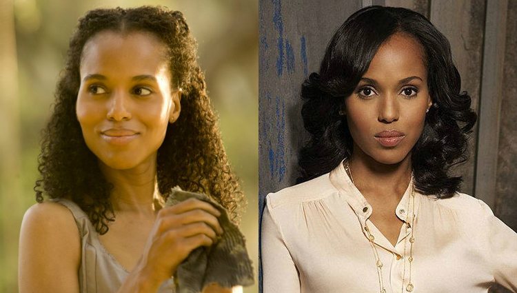 Kerry Washington en la película 'Django desencadenado' y en la serie 'Scandal'