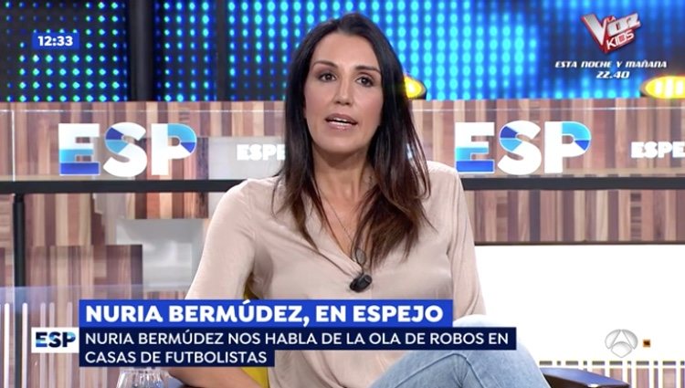 Nuria Bermúdez en su reaparición en 'Espejo público' tras 10 años alejda de la televisión / Foto: Antena3.com