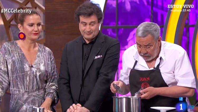 Juan Salazar durante la prueba de eliminación - Fuente: Rtve.es