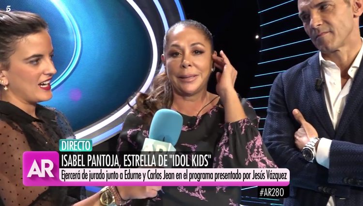 Isabel Pantoja hablando con Ana Rosa Quintana/Foto: telecinco.es