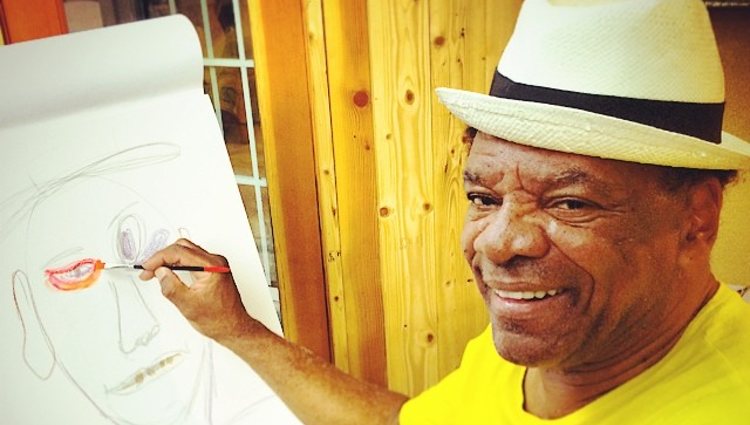 John Witherspoon pintando un cuadro | Instagram