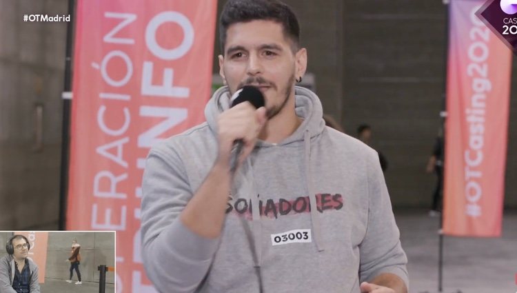 Fran Arenas en el casting de 'OT 2020'