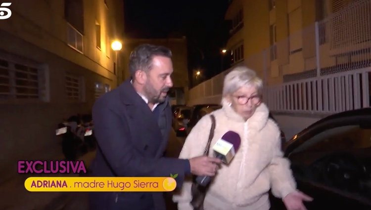 La madre de Hugo Sirra muy enfadada | Foto: telecinco.es