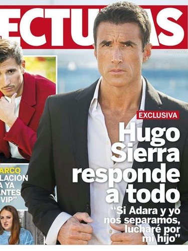 Hugo Sierra en la portada de Lecturas