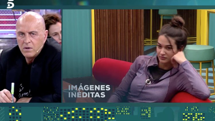 Estela Grande hablando de Oriana Marzoli en 'GH VIP 7'/Foto: telecinco.es