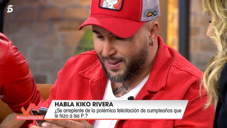 Kiko Rivera llamando a su hermana en directo / Telecinco.es