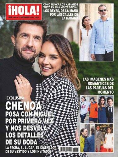 Chenoa y su novio en la portada de ¡Hola!