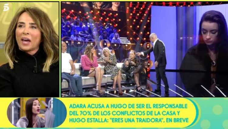 María Patiño en el plató de 'Sálvame'/foto:telecinco.es