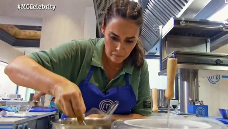 Vicky durante la prueba de equipos - Fuente: Rtve.es