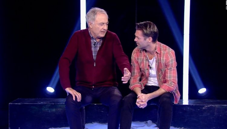 El padre de Hugo Castejón con su hijo en 'GH VIP 7' | telecinco.es