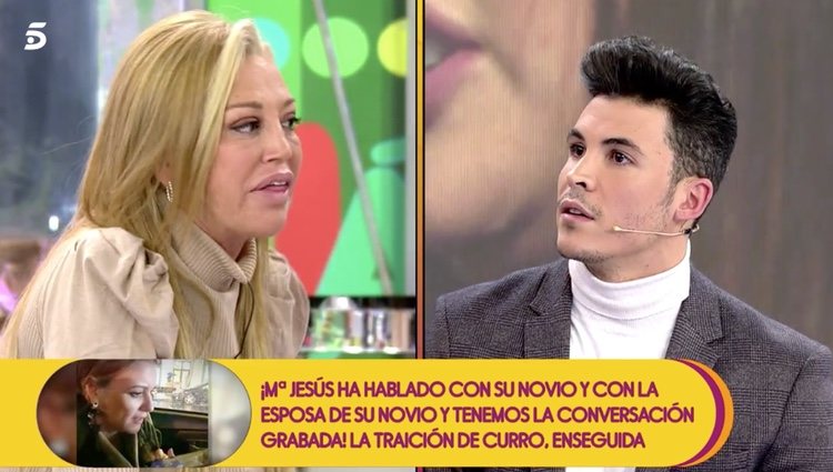 Belén Esteban discutiendo con Kiko Jiménez en 'Sálvame' / Foto: Telecinco.es