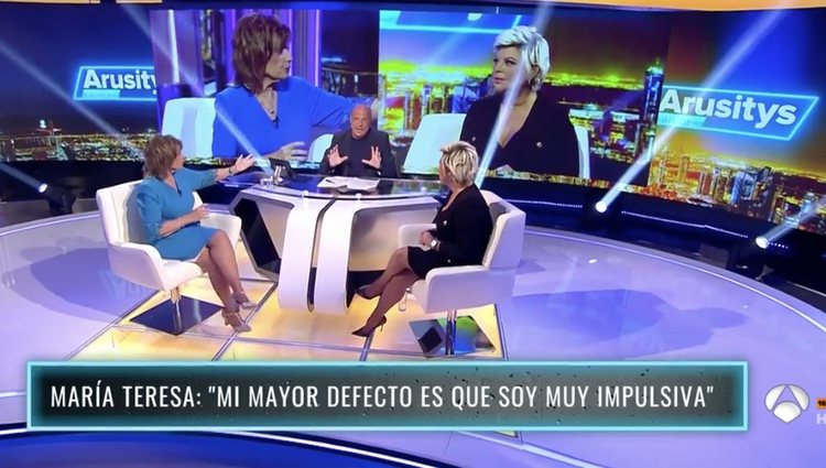 María Teresa Campos poniendo en aprietos a Terelu Campos en 'Arusitys Prime' / Foto: antena3.com