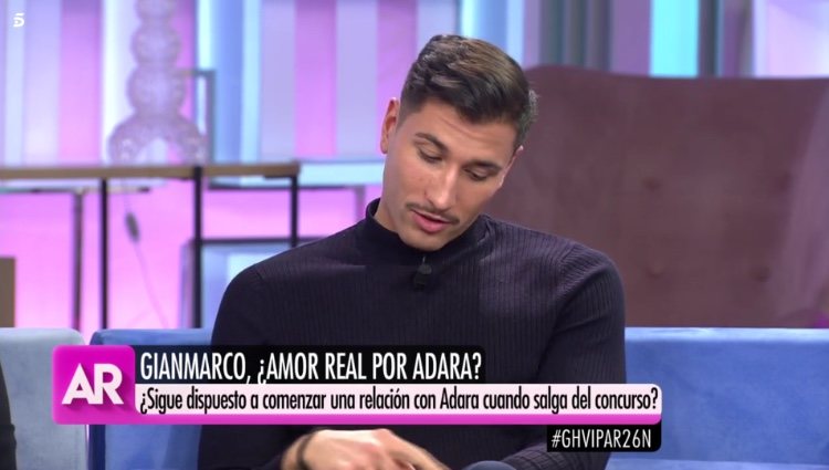 Gianmarco Onestini en 'El programa de Ana Rosa'/ Foto: Telecinco.es