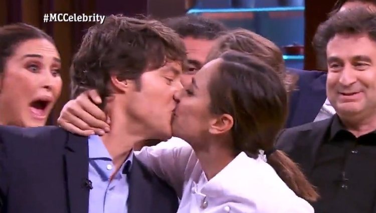 Tamara celebra su victoria besando a Jordi Cruz - Fuente: Rtve.es