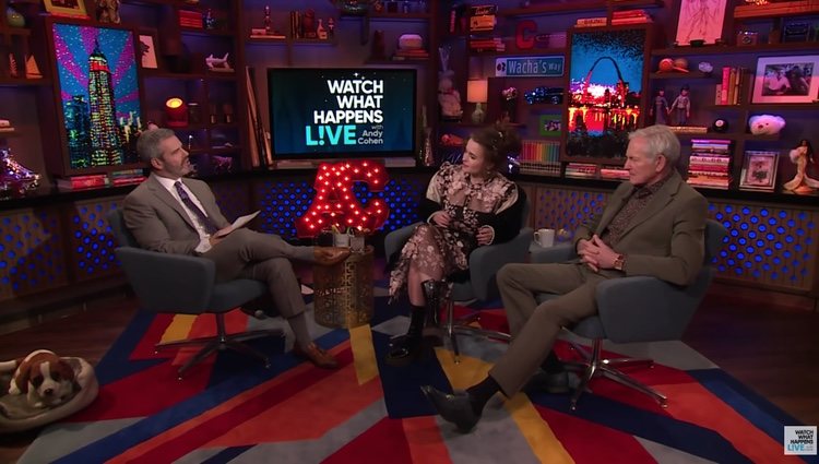 Helena Bonham Carter en el programa 'Watch What Happens Live With Andy Cohen' | Foto: Youtube