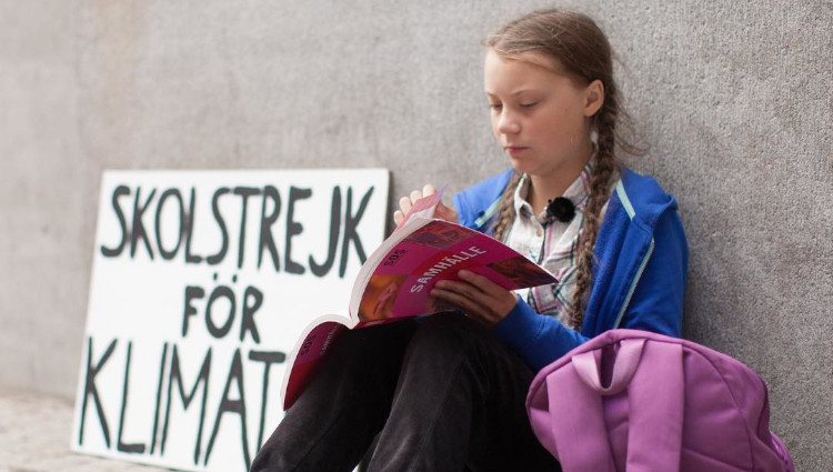 Greta Thunberg en uno de los viernes reivindicativos por el medio ambiente/Foto:Instagram