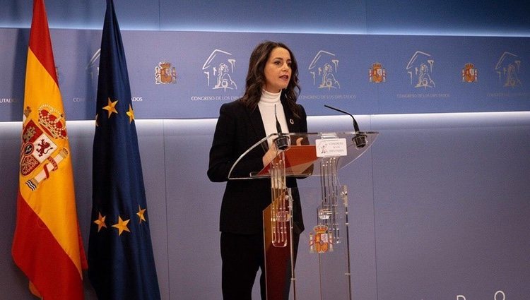 Inés Arrimadas compareciendo en el Congreso de los Diputados/Instagram