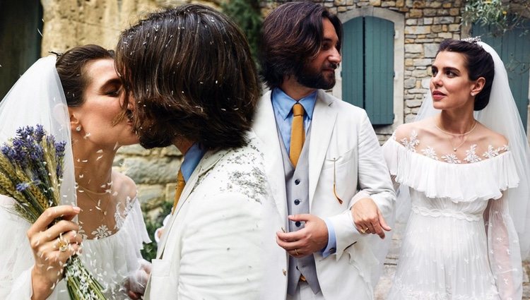 Carlota Casiraghi y Dimitri Rassam en su boda religiosa