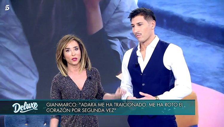 Gianmarco Onestini en 'Sábado Deluxe'| Foto: Telecinco.es