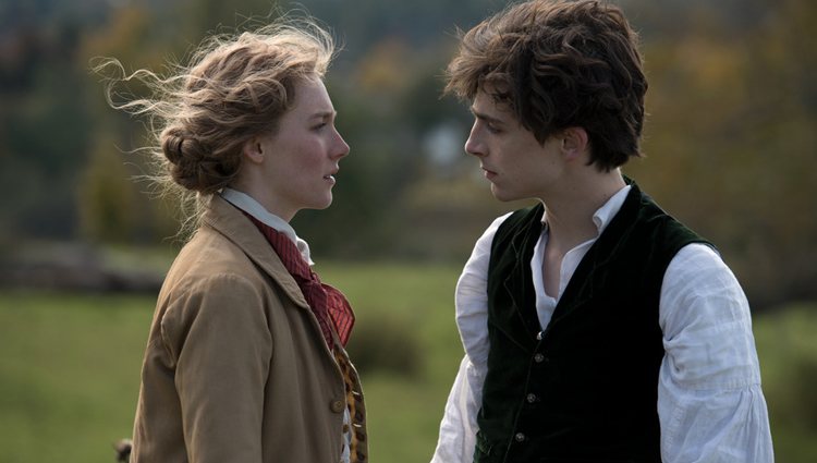 Saoirse Ronan y Timothée Chalamet en 'Mujercitas'