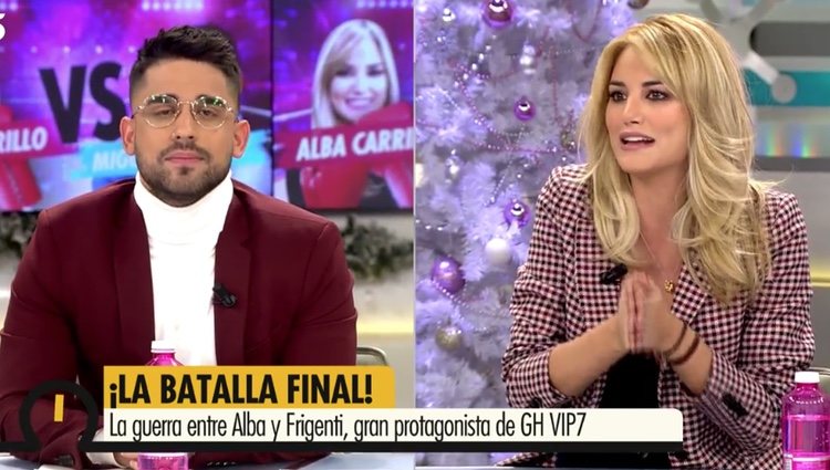 Alba Carrillo y Miguel Frigenti en 'Ya es Mediodía' |Foto: telecinco.es